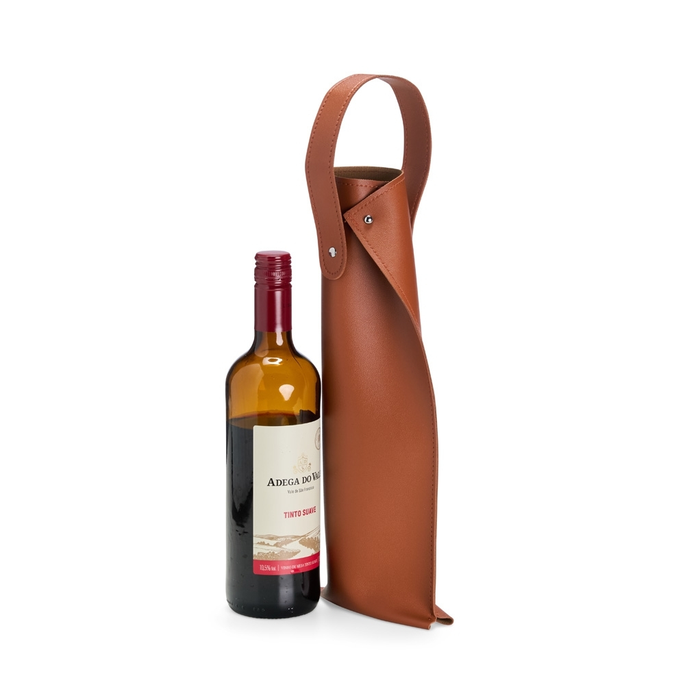 Porta Garrafa Vinho C. Sintético Sacola Para 1Garrafa de Vinho Luxo Poliuretano
