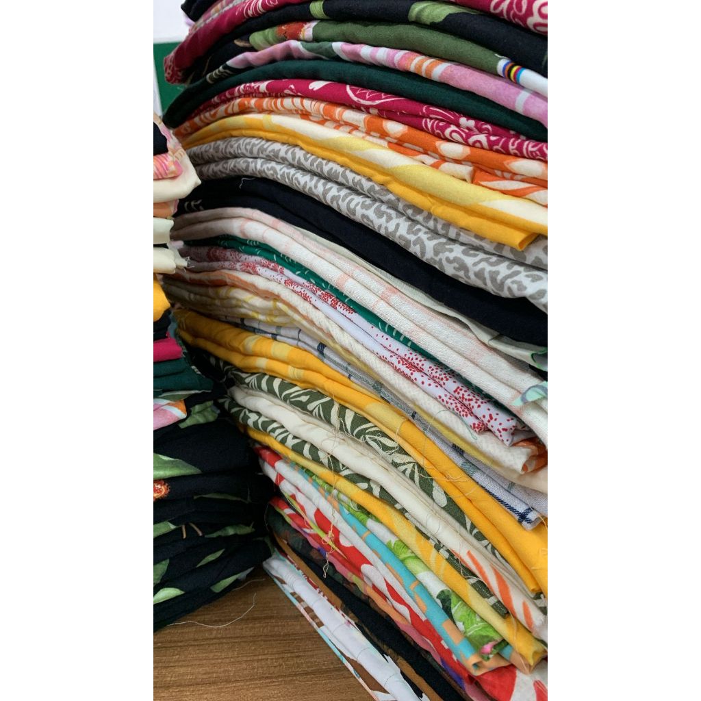 Tecido Viscose Estampado, Retalhos de Viscose 100% algodão 1kg