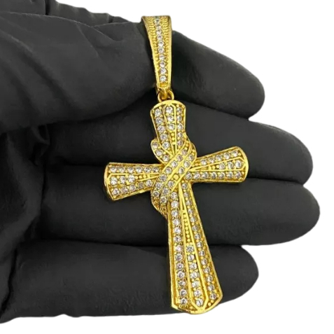 PINGENTE CRUZ CRAVEJADA 100% MOEDA ANTIGA BRILHANTE MASCULINO FEMININO 777 UNISSEX DEUS JESUS 6011 em Oferta na Shopee