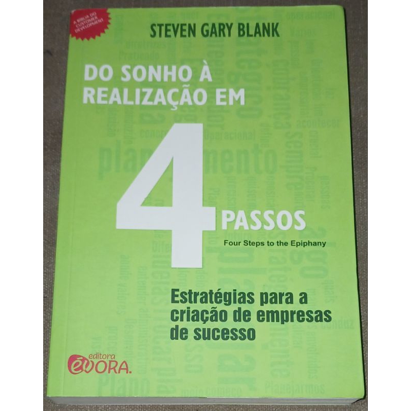 livro do sonho à realização em 4 passos Steven Gary Blank 2521