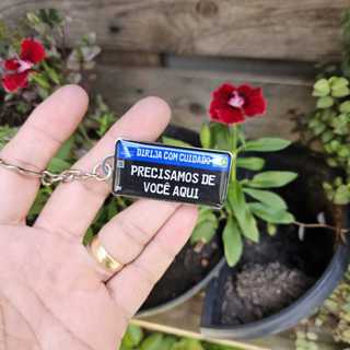 Chaveiro Dirija com Cuidado em Oferta na Shopee