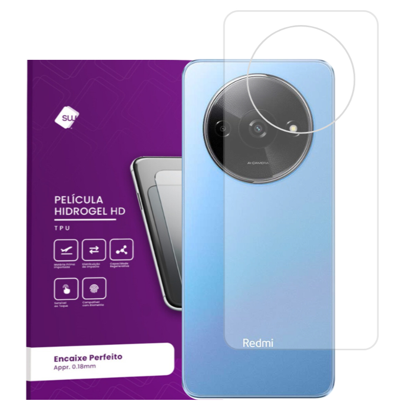 Película Hydrogel Hd Traseira Para Xiaomi Redmi A3 / Redmi A3 Pro