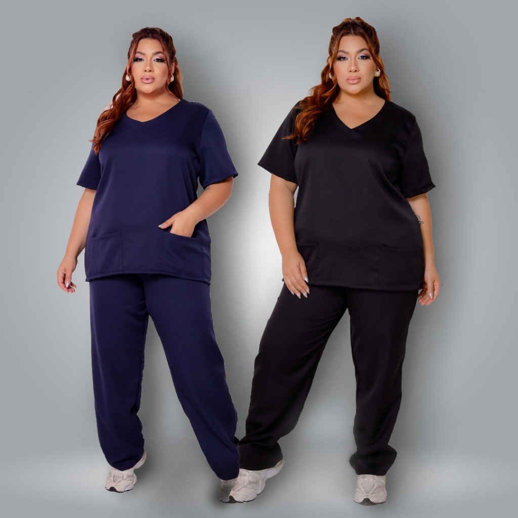 Kit 2 Pijama Cuidadora Clínicas Hospital Plus Gabardine -ph