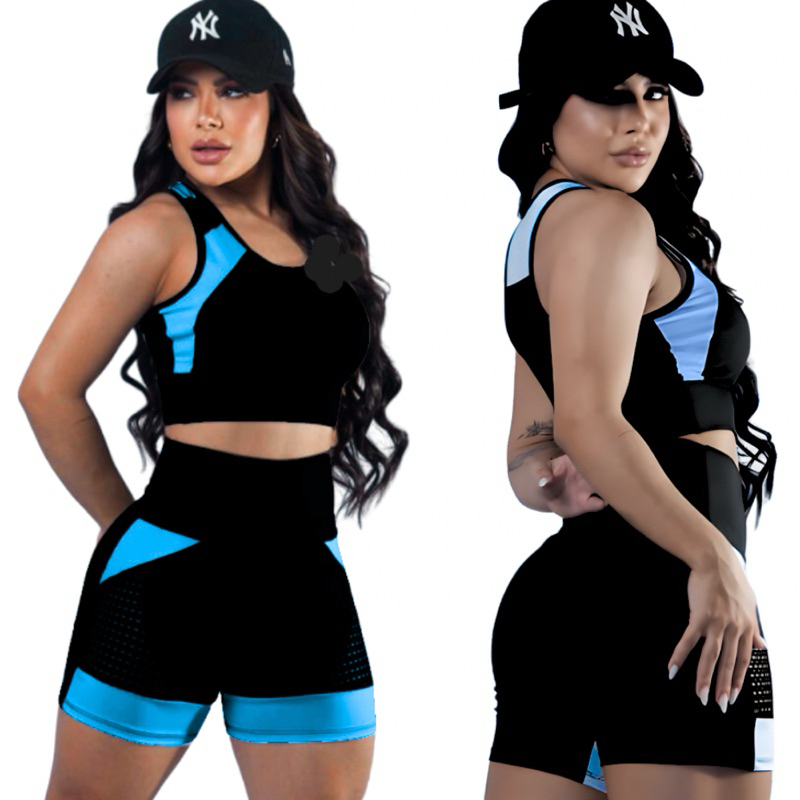 Conjunto academia feminino Top + Short roupa fitness Suplex premium zero transparência