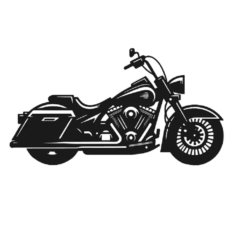 Aplique Em Mdf Moto 35x19cm classica custom motinha Quadro Decoração