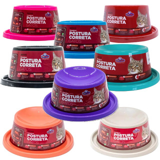 Comedouro Pet Injet Postura Correta Gatos Design - Tiffany em Oferta na Shopee