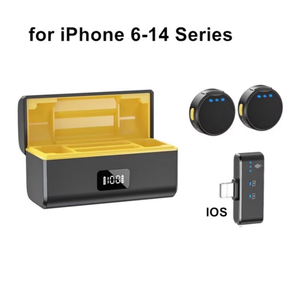 Microfone de Lapela Sem  Fio  iPhone Envio em 30 Minutos