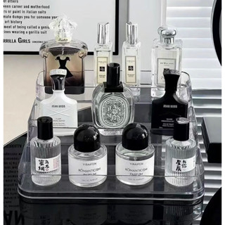 Expositor de Perfumes Cosméticos 3 Andares Multiuso Organizador Prateleira Diamante Acríli...