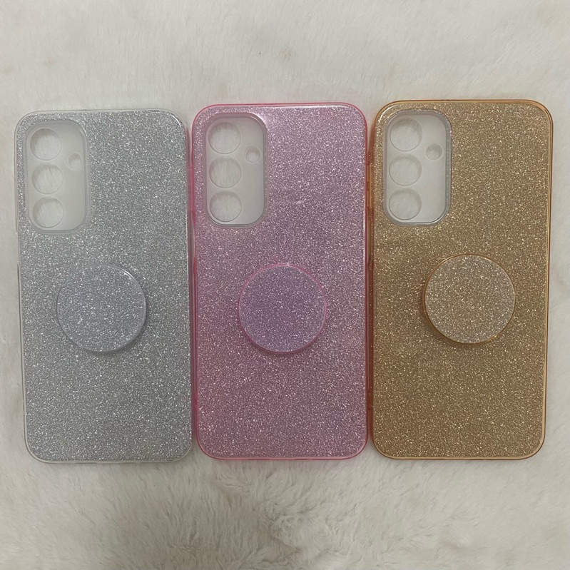 Detalhes do Capa Capinha Brilho Samsung Galaxy A24 A25 A34 A35 A06 A14 A15 A16 acompanha Pop Socket