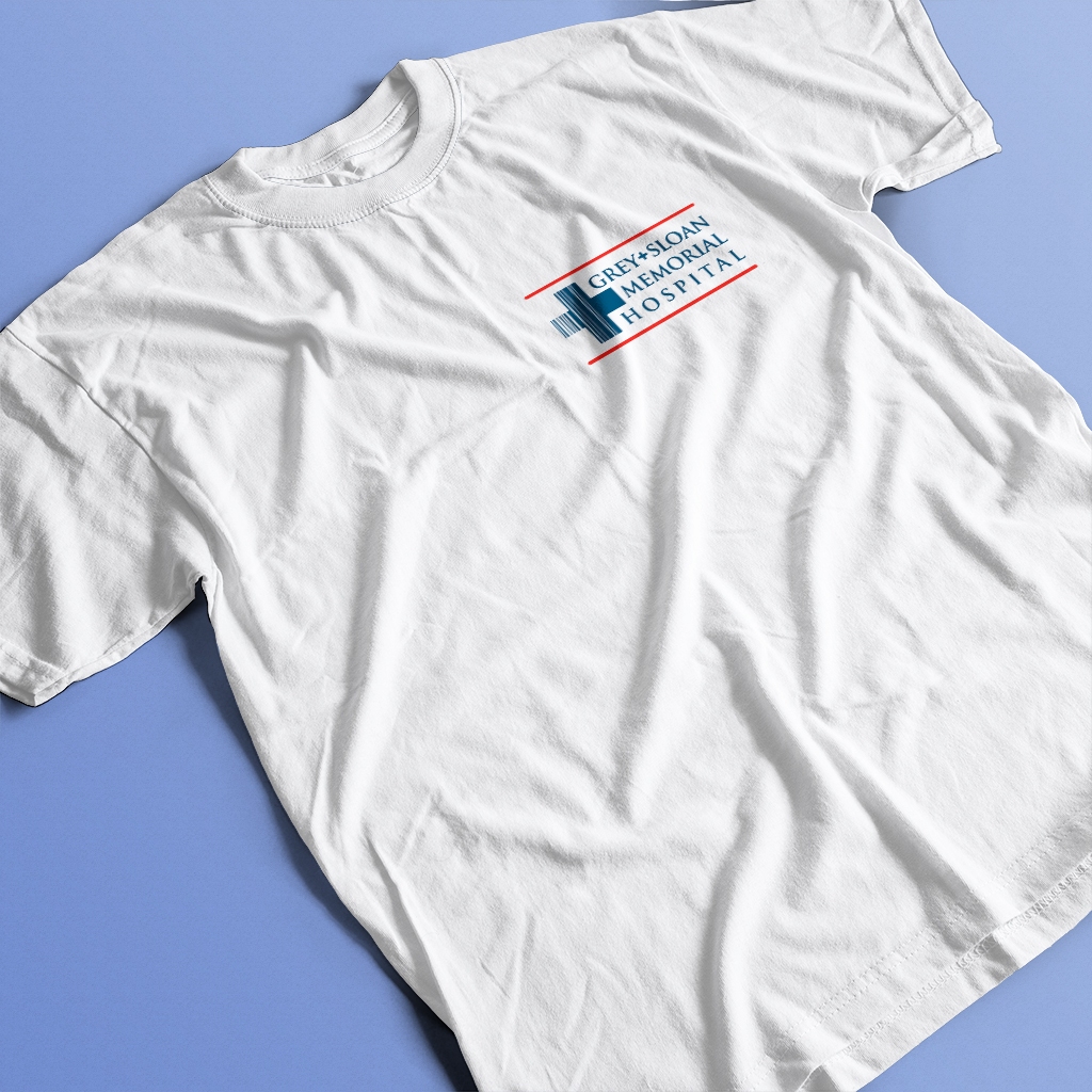 Camiseta Grey Sloan Memorial Hospital Logo (Grey's Anatomy) de Algodão Unissex