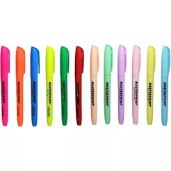 Marca Texto Masterprint 12 e 6 Unidades Cor Neon e Pastel