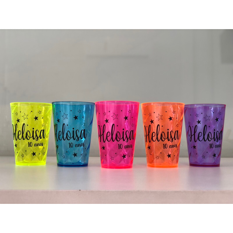 30 Copos Twister 300ml Personalizado sem tampa.  Fazemos qualquer tema (Aniversários, Casamentos, Eventos, Formaturas) em Oferta na Shopee