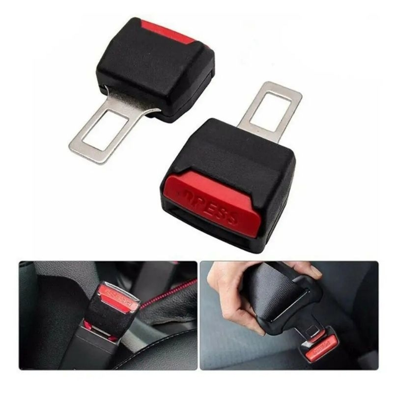 2 pçs/set cinto de segurança do carro fivela extensão clipe fivela de cinto de segurança em Oferta na Shopee