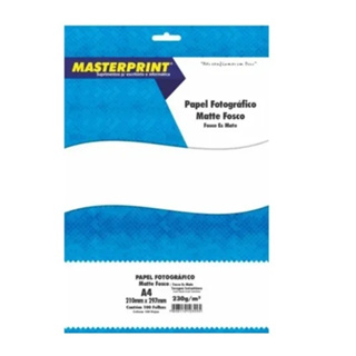 Papel Fotográfico MasterPrint Matte Fosco Dupla Face OU Adesivo em Oferta na Shopee