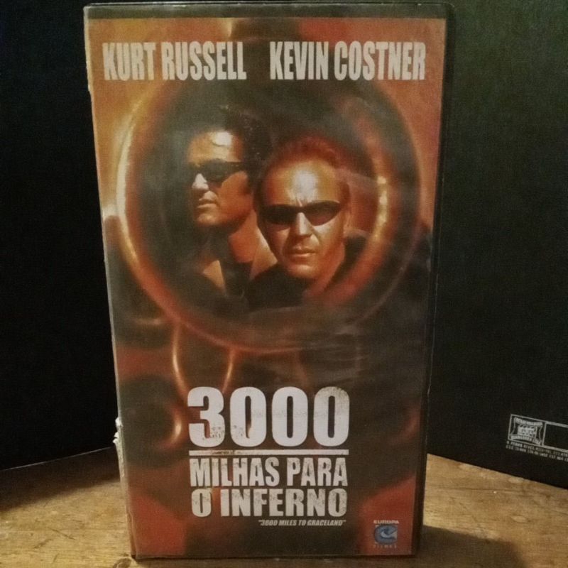 3000 Milhas para o inferno - Filme VHS (Legendado) K. Russel e Kevin Costner (E3)