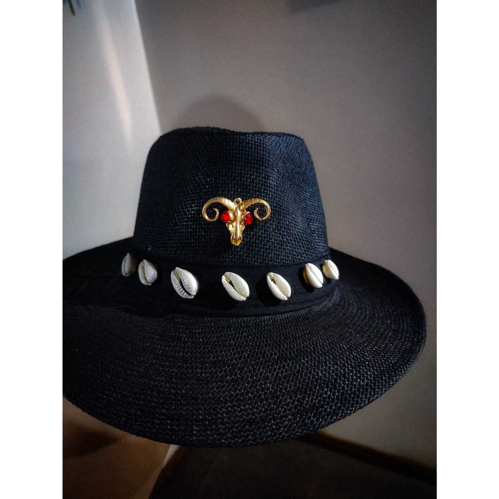 Chapéu Luxo Exu Lúcifer/ Exu Capeta /Exu Belzebu/Exu Tranca ruas/Sete facadas/Exu do cemitério Exu Marabô/Exu 7 encruzas