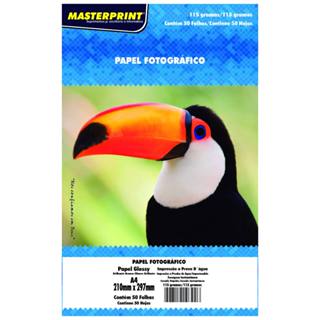 Papel Fotográfico Glossy NÃO ADESIVO MasterPrint A Prova D' Água 50 Folhas em Oferta na Shopee