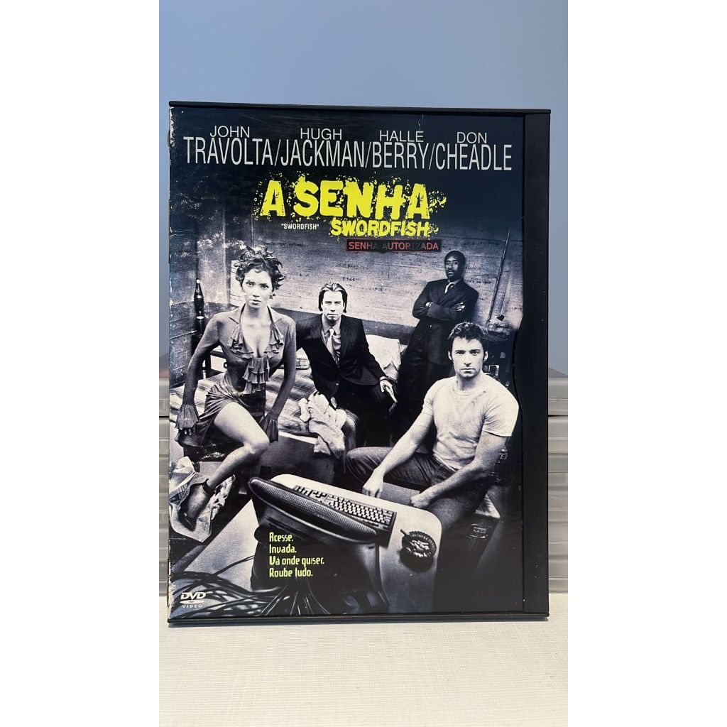 A SENHA SWORDFISH - John Travolta Halle Berry Hugh Jackman - DVD - Original - Snapcase