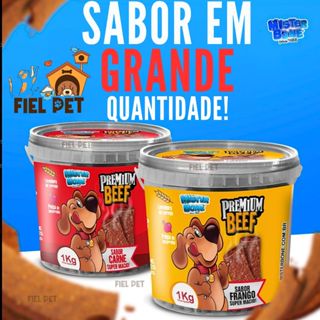 Bifinho Petisco Para Cachorro Cães Carne Pet Premium Mister Bone em Oferta na Shopee