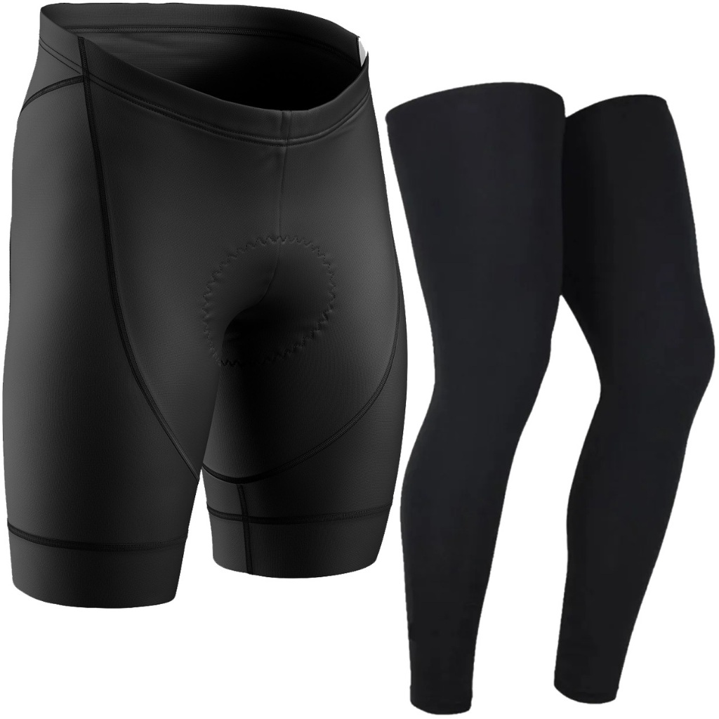 Kit Bermuda Ciclismo Compressão Forro Gel e Pernito Proteção Uv Conforto Mtb Bike Decole