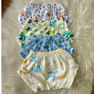 Kit 4 Tapa fralda Shortinho Bebê Aparador de fralda calcinha cuequinha infantil verão dia a dia barato roupas baratinhas