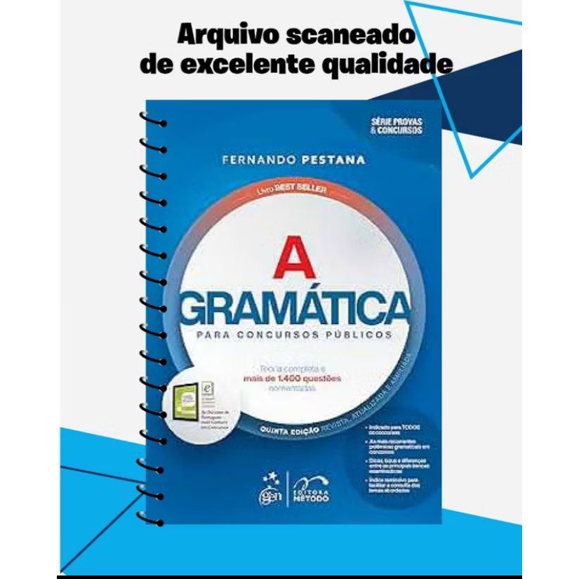 Imagem A Gramática para Concursos Públicos (Impressão Preto e Branco)