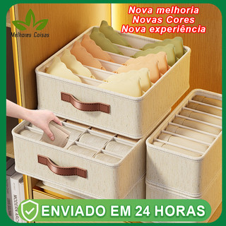 【6/7/20Grades】Caixa De Armazenamento De Roupas Íntimas Para Meias Compartimentos De Gav…