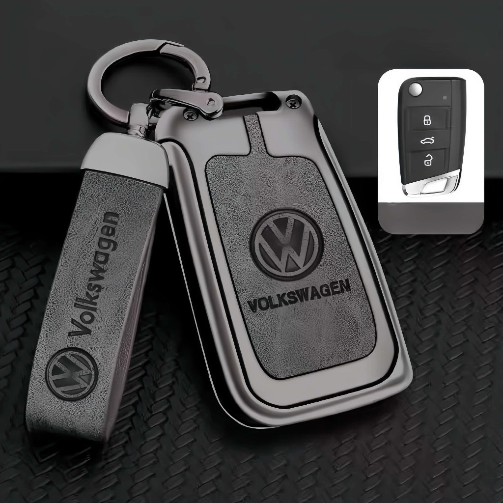 Capa Chave De Carro para VW Volkswagen Golf  Virtus Nivus T-cross polo Taos Chaveiro Acessórios Remota Metal