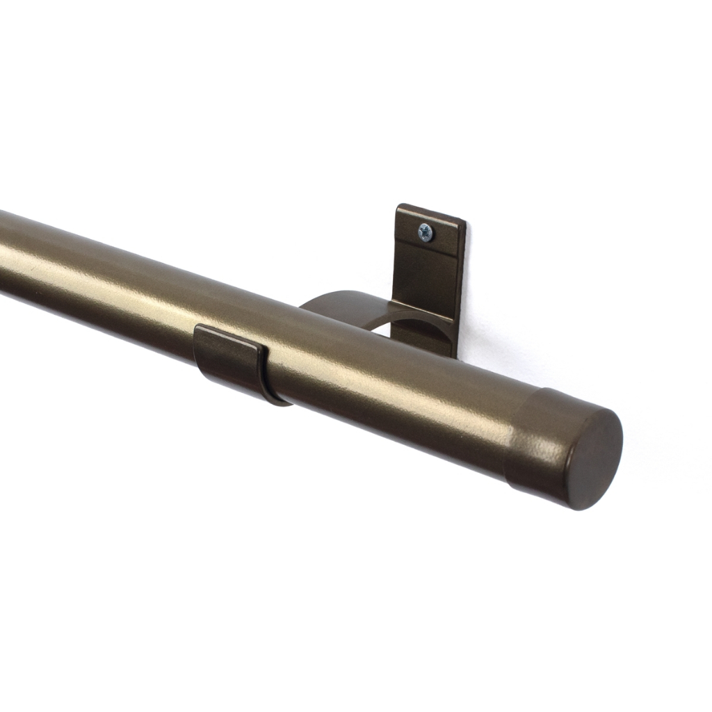 Kit Varão Simples de Alumínio para Cortina 28mm Grosso 1,90m Dividido com Suporte de Alumínio em Oferta na Shopee