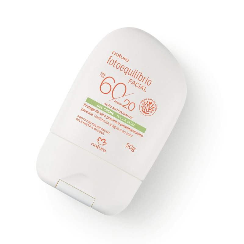 Protetor Facial Gel Creme FPS 60 FPUVA 20 Fotoequilíbrio
