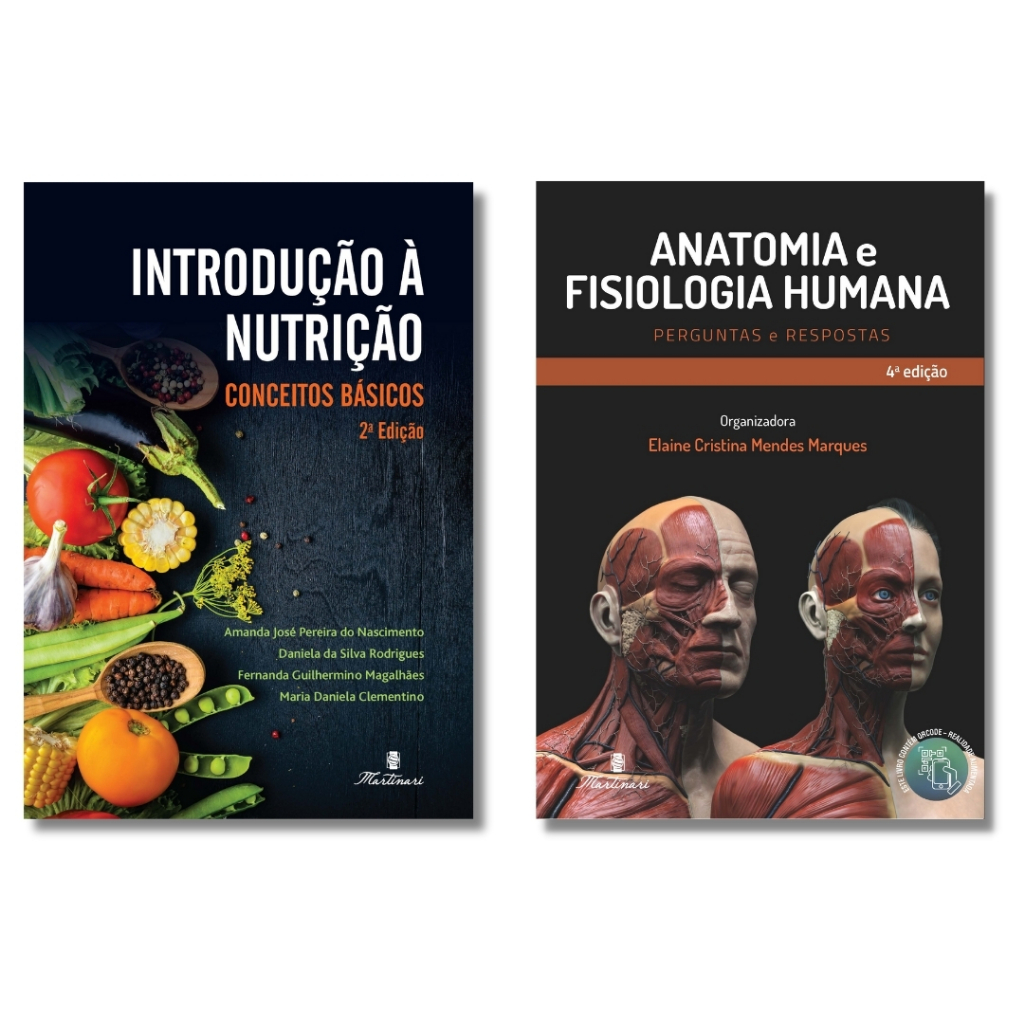 Livros para Nutrição Introdução a Nutrição e Anatomia e Fisiologia Humana - Atualizados em Oferta na Shopee