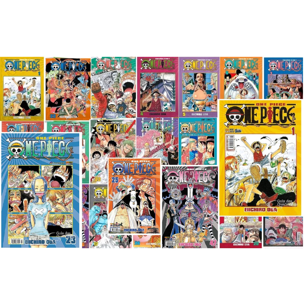 ONE PIECE Mangá Volume Avulso NOVO / SEM USO em Português Complete a Coleção de Mangás ONE Piece da PANINI em Oferta na Shopee