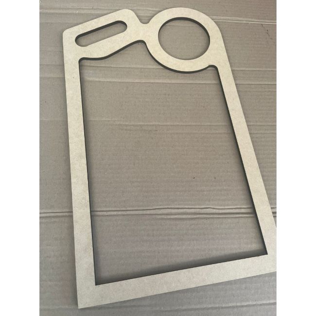 Kit 2 Peças Gabarito Molde Para Petisqueira Personalizado Mdf Cru 6mm