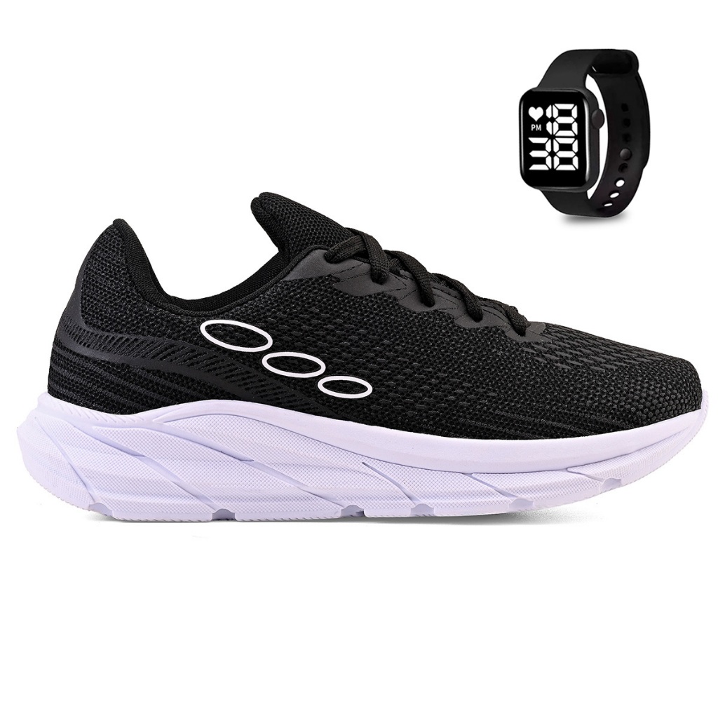 Kit Tenis Esportivo Masculino Feminino Academia Treino Leve + Relogio Digital em Oferta na Shopee