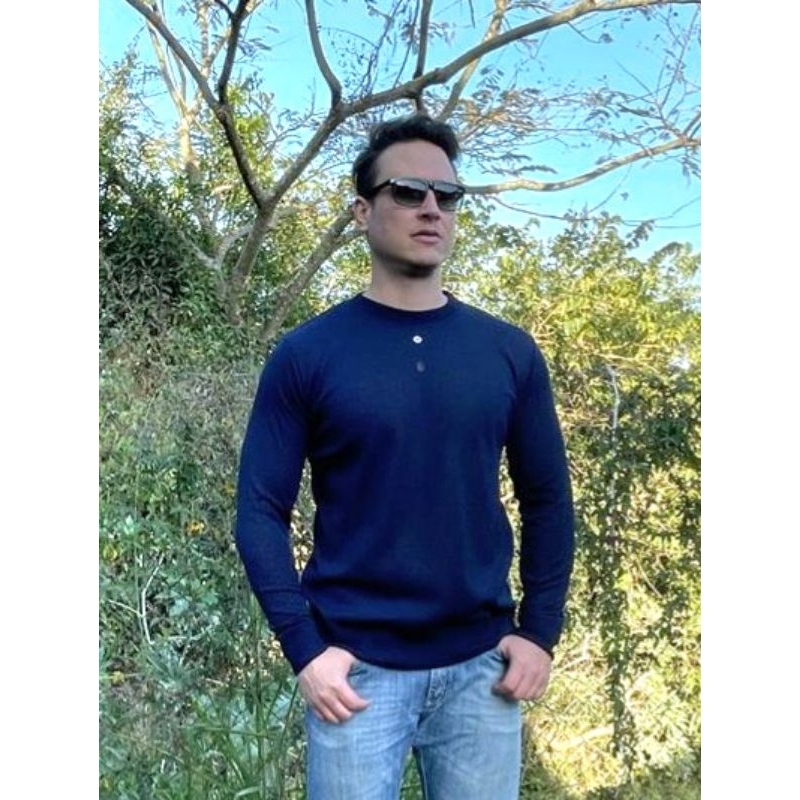 Suéter decote redondo FINO