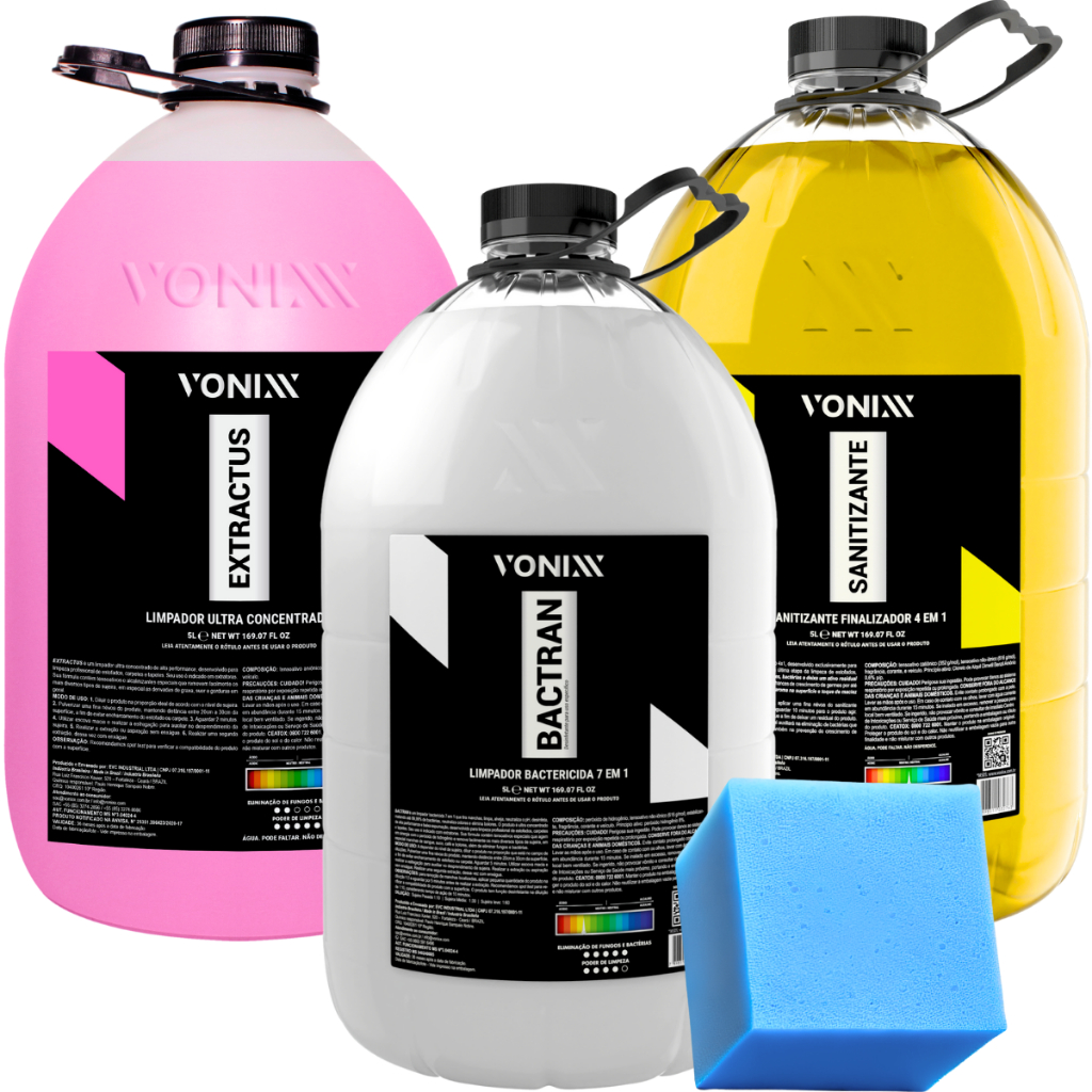 Produto P/ Limpar Estofado Sanitizante Bactran Extractus 5L - Spare Parts and Accessories for Vehicles