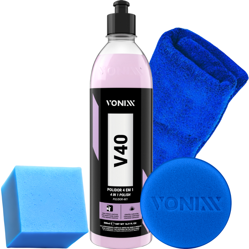 Polidor Corte Refino Lustro Proteção V40 Vonixx + Aplicador em Oferta na Shopee