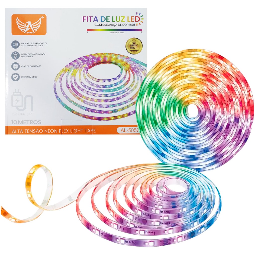 Fita LED Neon 10 Metros 50W 110V Flexível RGB Original - Home & Living