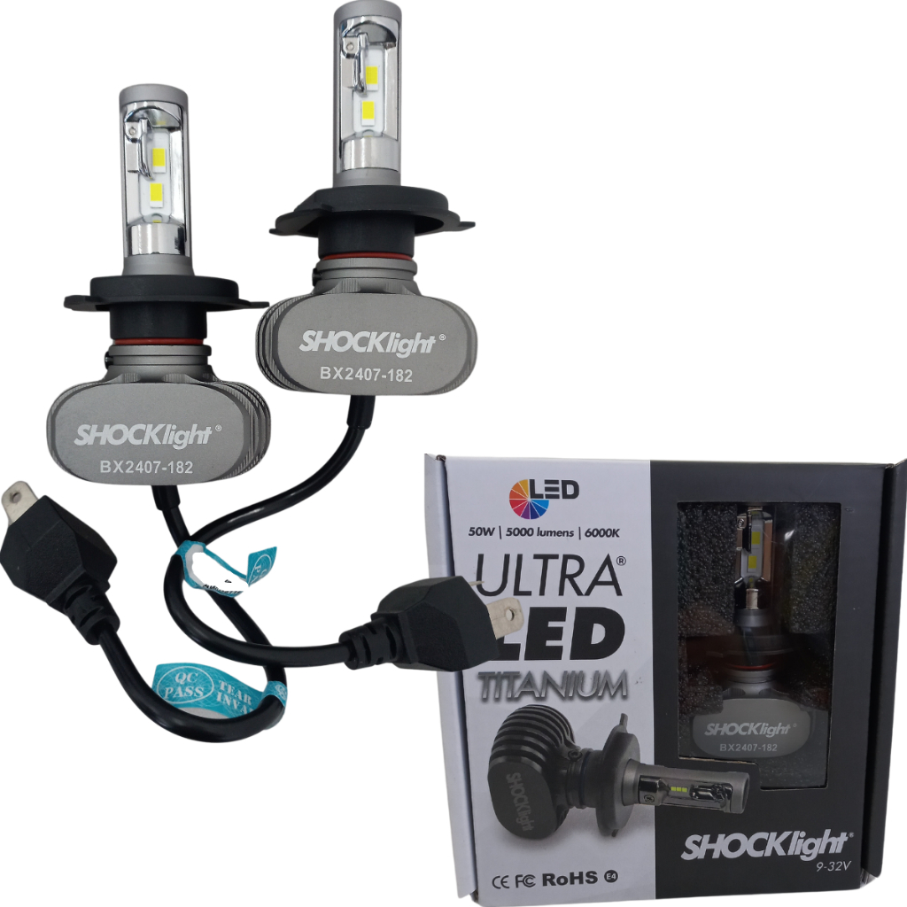 Lâmpada Ultra Led Titanium SLL-60004T H4 6000K Shocklight em Oferta na Shopee