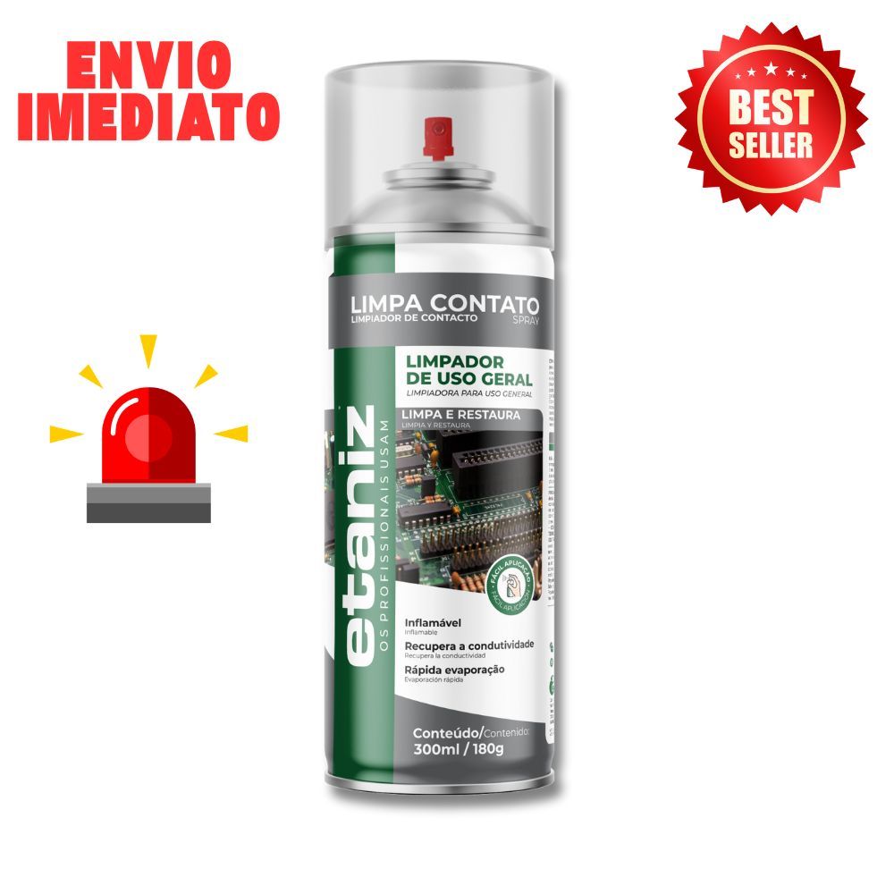 Limpa Contato Spray 300ml – Manutenção Segura de Equipamentos Eletrônicos