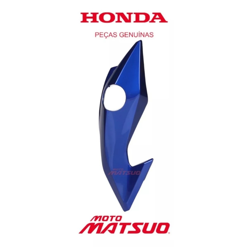 Carenagem Bananinha Farol Esquerda Titan 160 2018 A 2021 Azul Original Honda — imagem 2 de 2