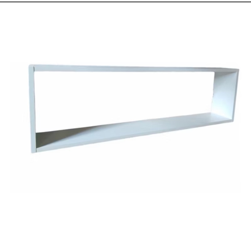 1 Nicho Retangular 90x20x15 Mdf Branco Livros Organizador em Oferta na Shopee