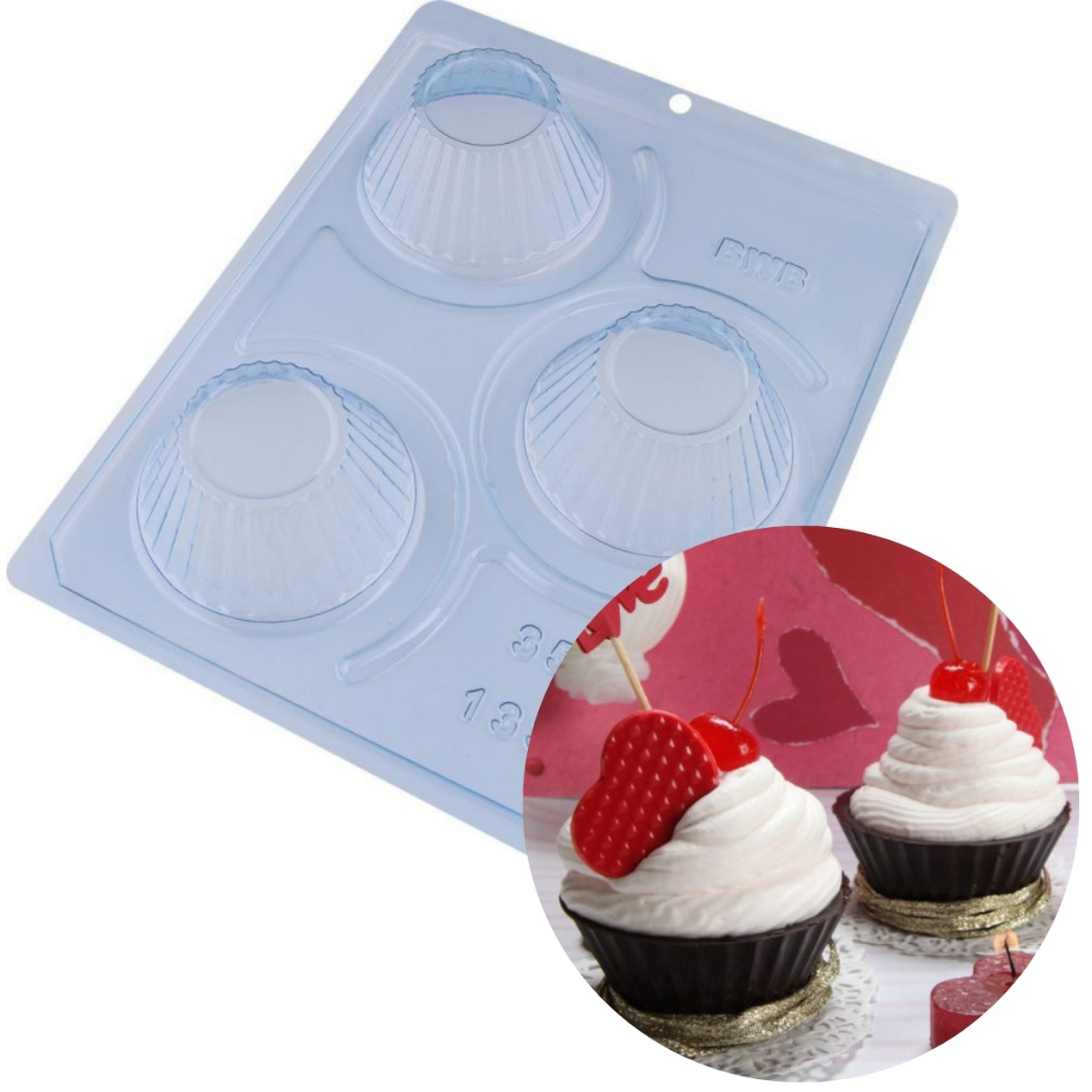 Forma Especial Com Silicone Cupcake Código: 1339 BWB em Oferta na Shopee