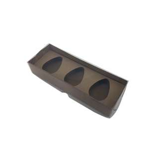 10 Caixas P/ Ovo De Colher Trio De 50g - Com Tampa Em Acetato em Oferta na Shopee