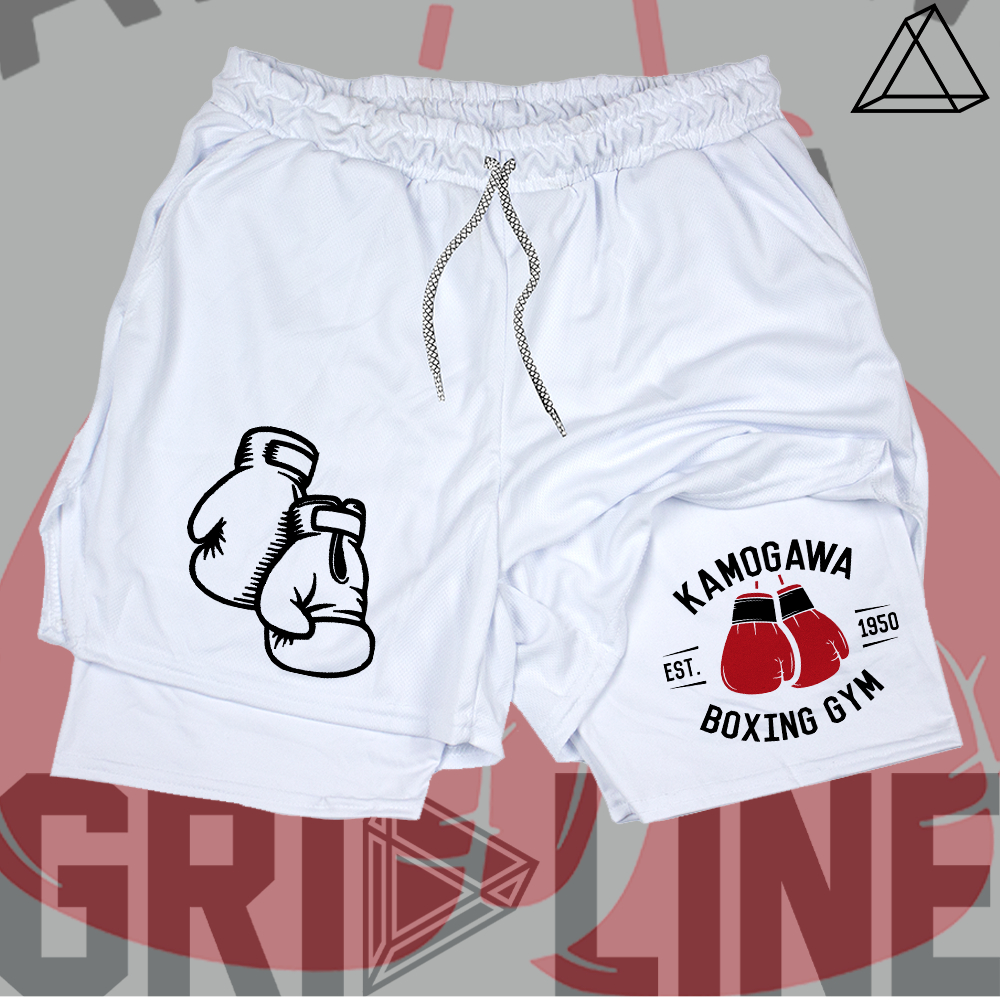 Short de Compressão 2 em 1 Academia Treino Fitness Kamogawa Boxing Gym Luta Mode em Oferta na Shopee