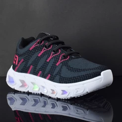 Tênis Infantil de Led Meninas Casual Escolar Luzinha