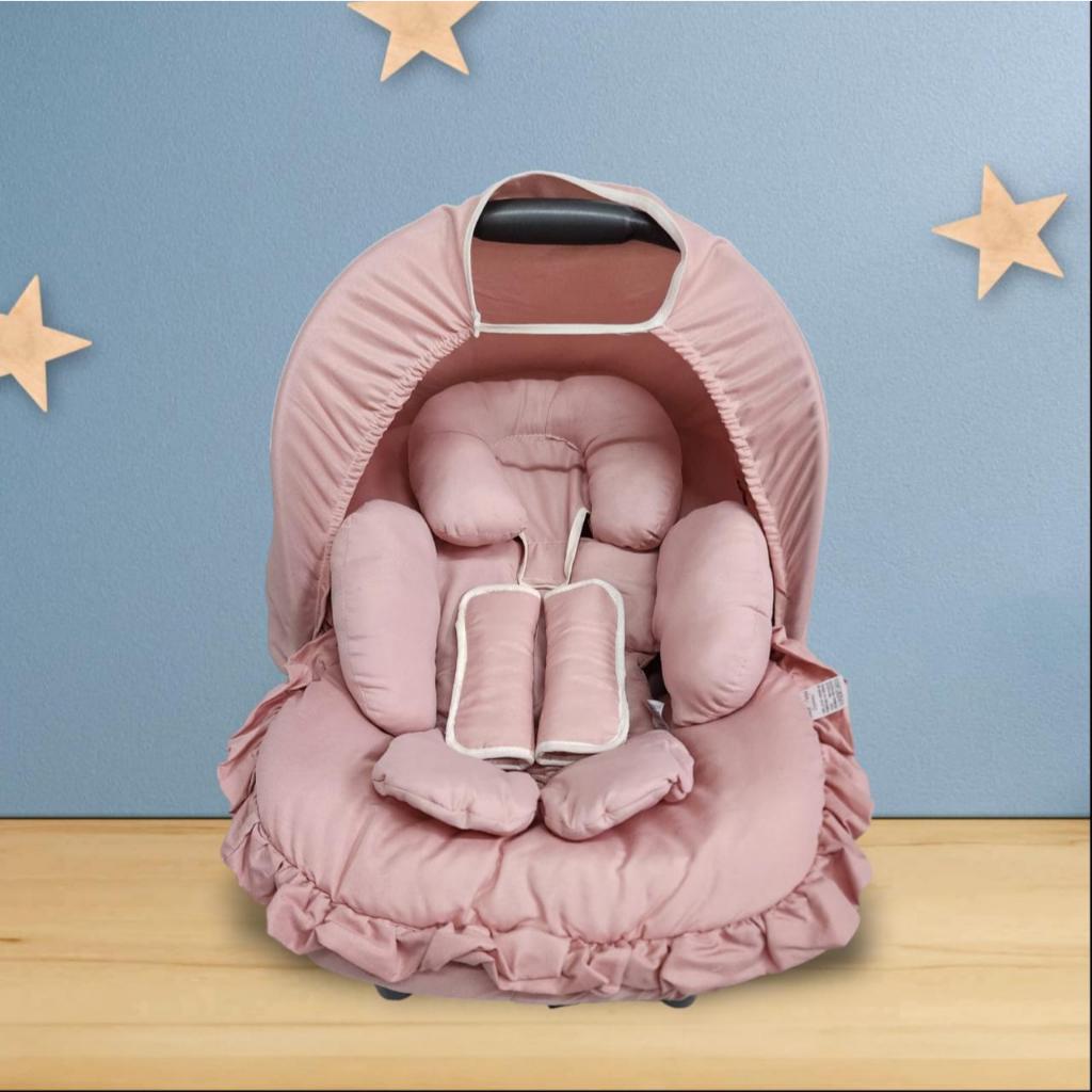 Kit Capas Completo para Bebê Conforto 5 Peças Universal Menino e Menina