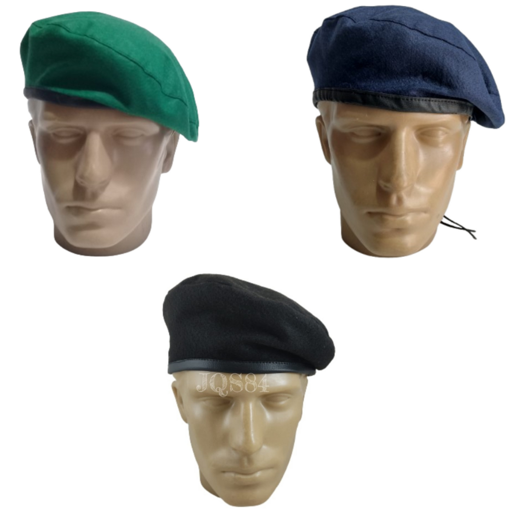 Boina Francesa Estilo Militar Lã Feltro Verde Bandeira