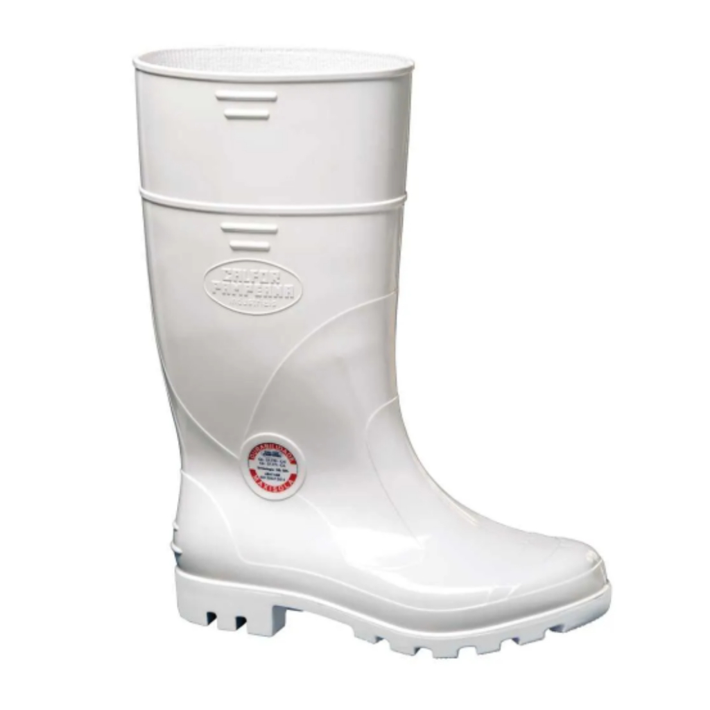 Bota Branca Galocha Epi Segurança Cano Longo Pvc Ca Antiderrapante Impermeável Proteção Maxisola Borracha Limpeza em Oferta na Shopee