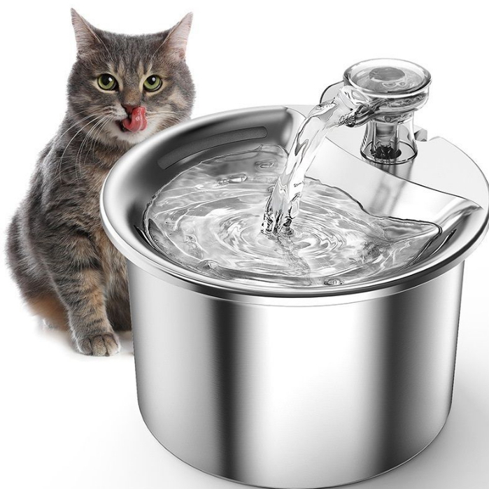 Bebedouro Para Cães e Gatos Fonte Água 2l Filtro Silenciosa Inox Mantem a Agua Gelada em Oferta na Shopee